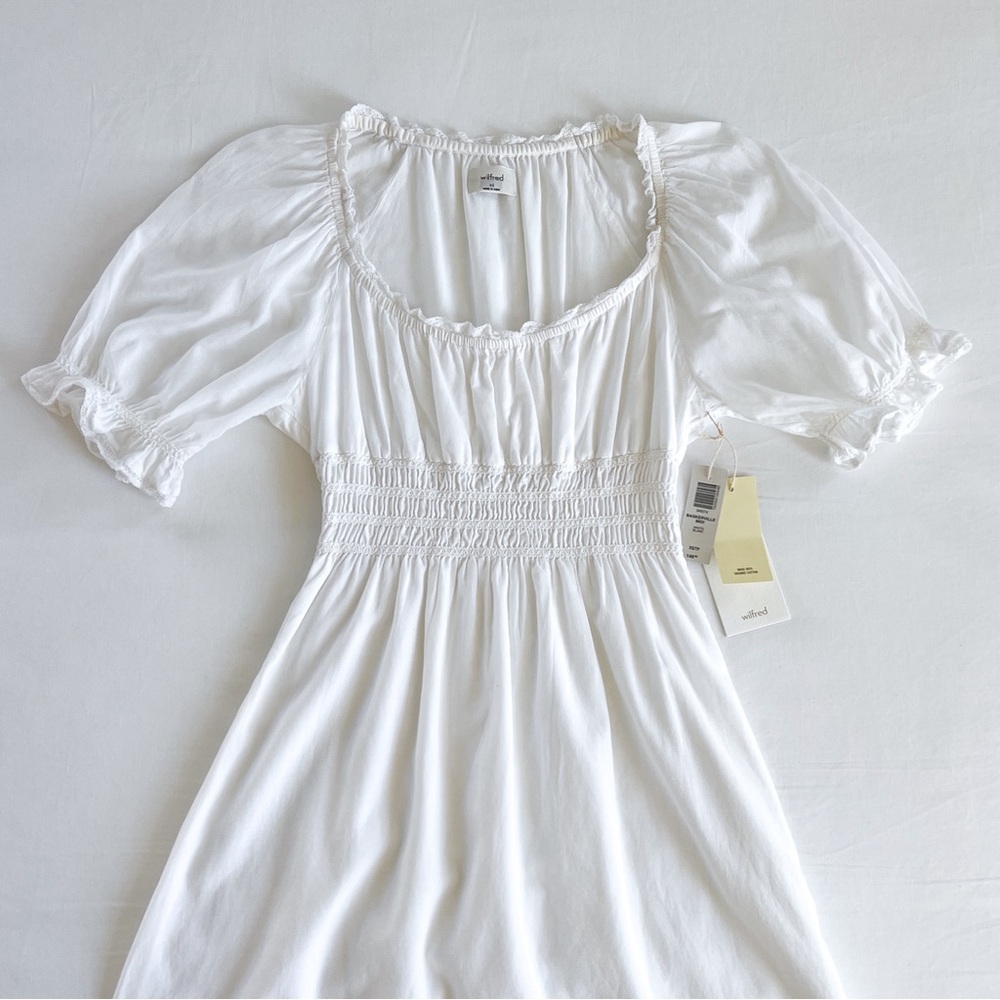Aritzia Wilfred Baskerville Dress | White | Size XS | NWT - Picture 5 of 13